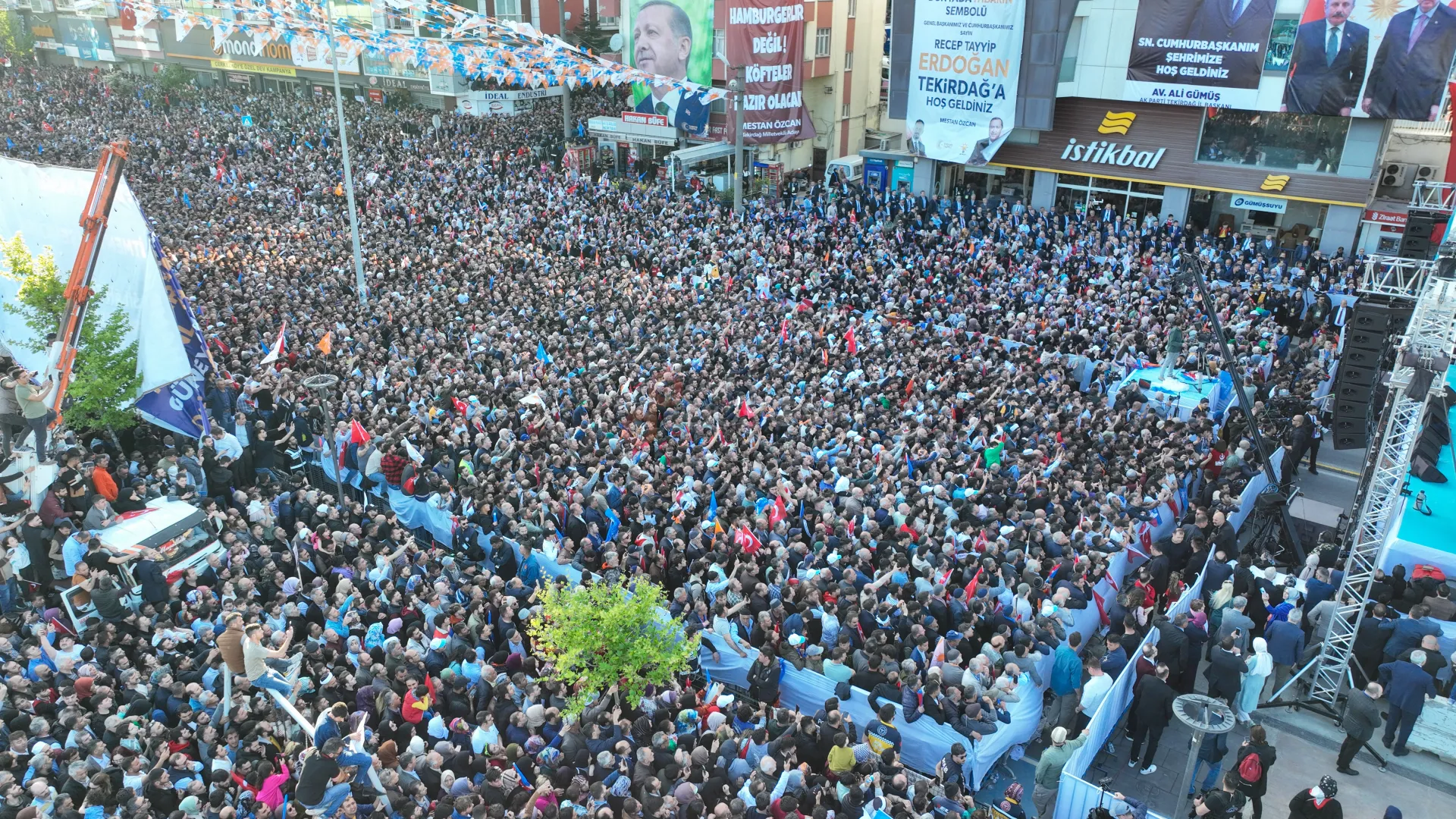 Siyasi Miting Drone Çekimi ve Canlı Yayın Prodüksiyonu | Çerkezköy - Tekirdağ - 8