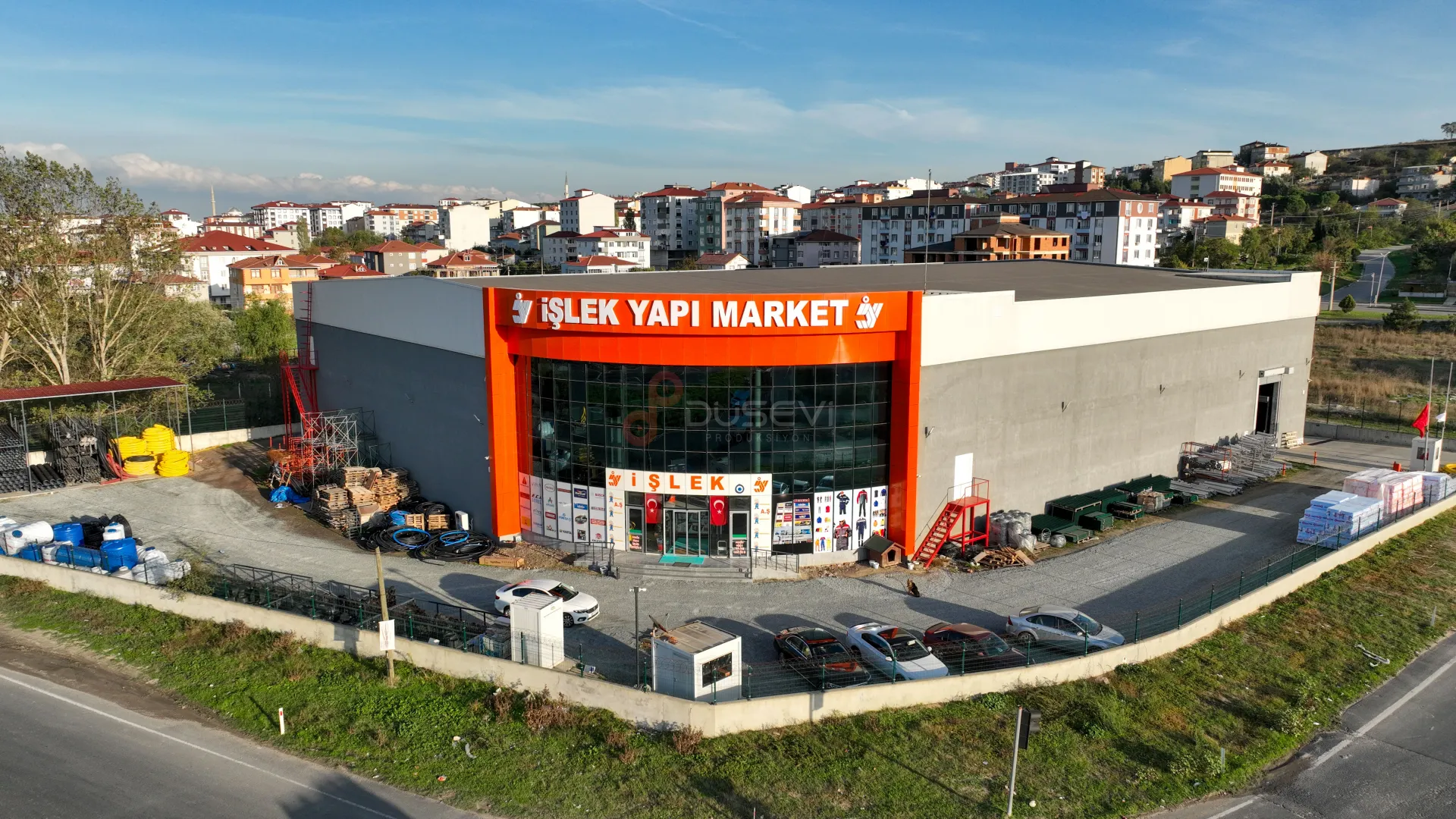 İşlek Yapı Market Çerkezköy Merkez Dış Bina ve Mimari Tanıtım Drone Çekimi - 2