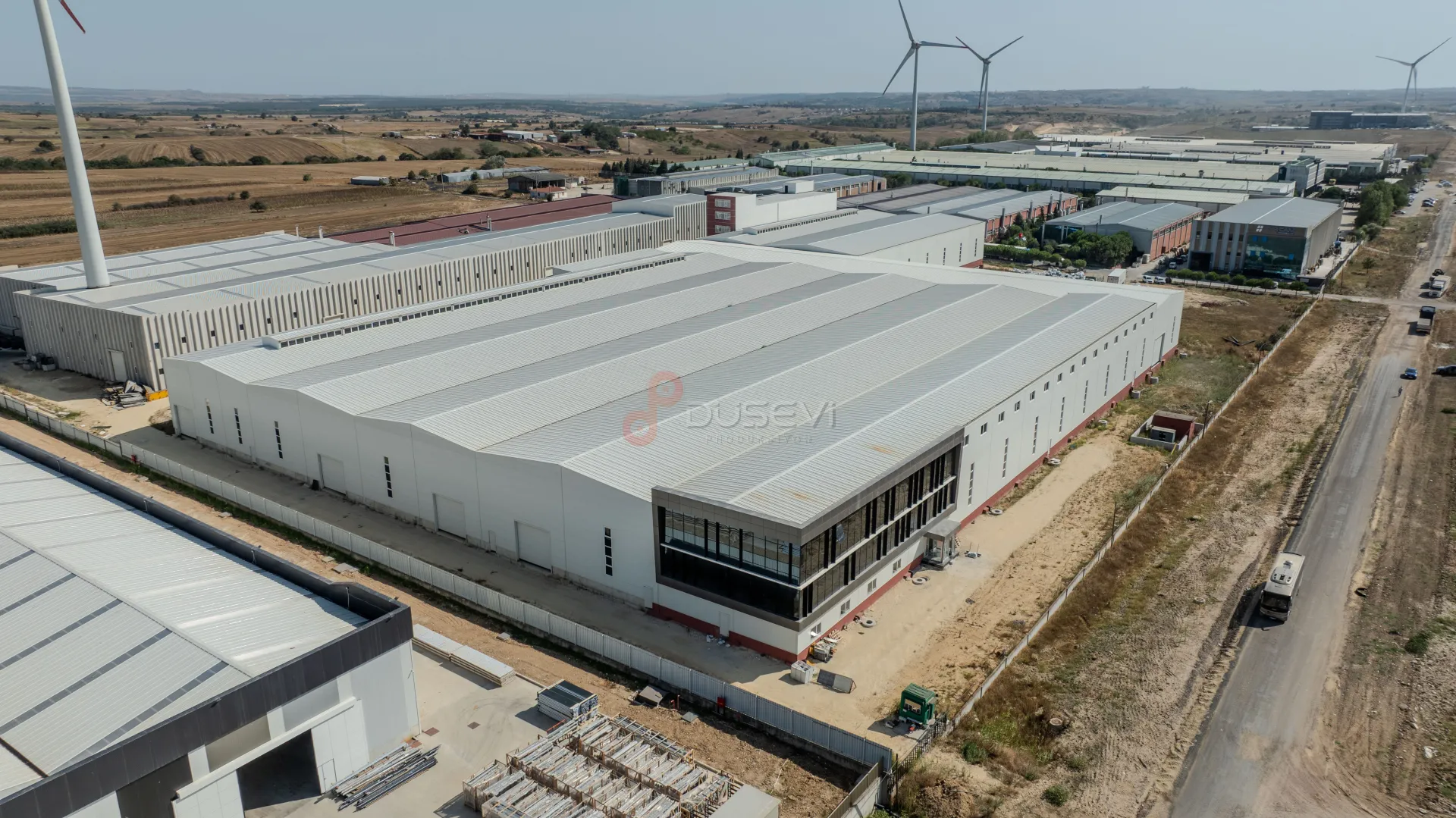 Çorlu Endüstriyel Tesis ve Fabrika Dış Cephe Profesyonel Drone Çekimi - 6