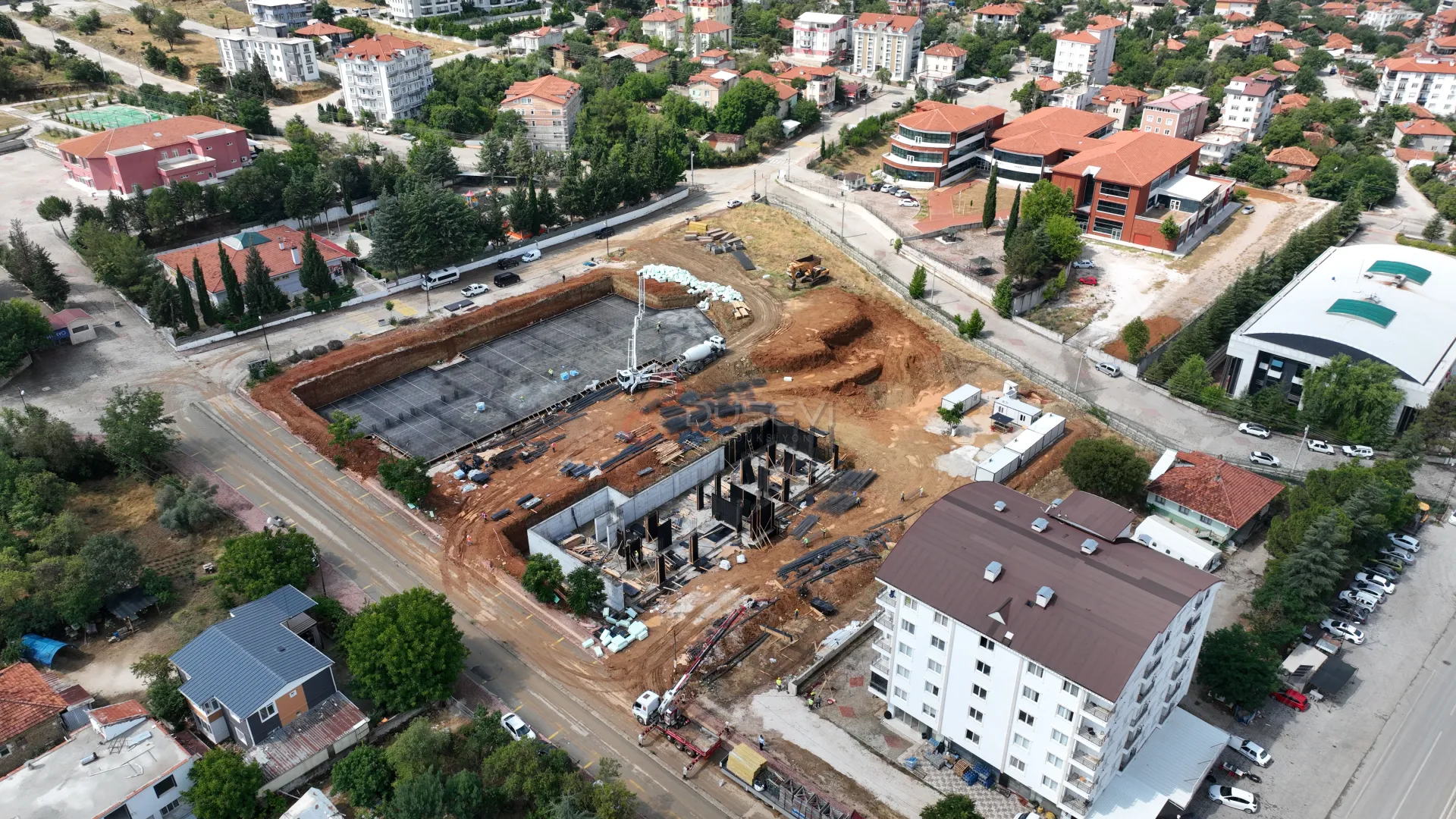 Burdur Bucak Modern İnşaat Projesi ve Şantiye Süreçleri Profesyonel Drone Çekimi - 3