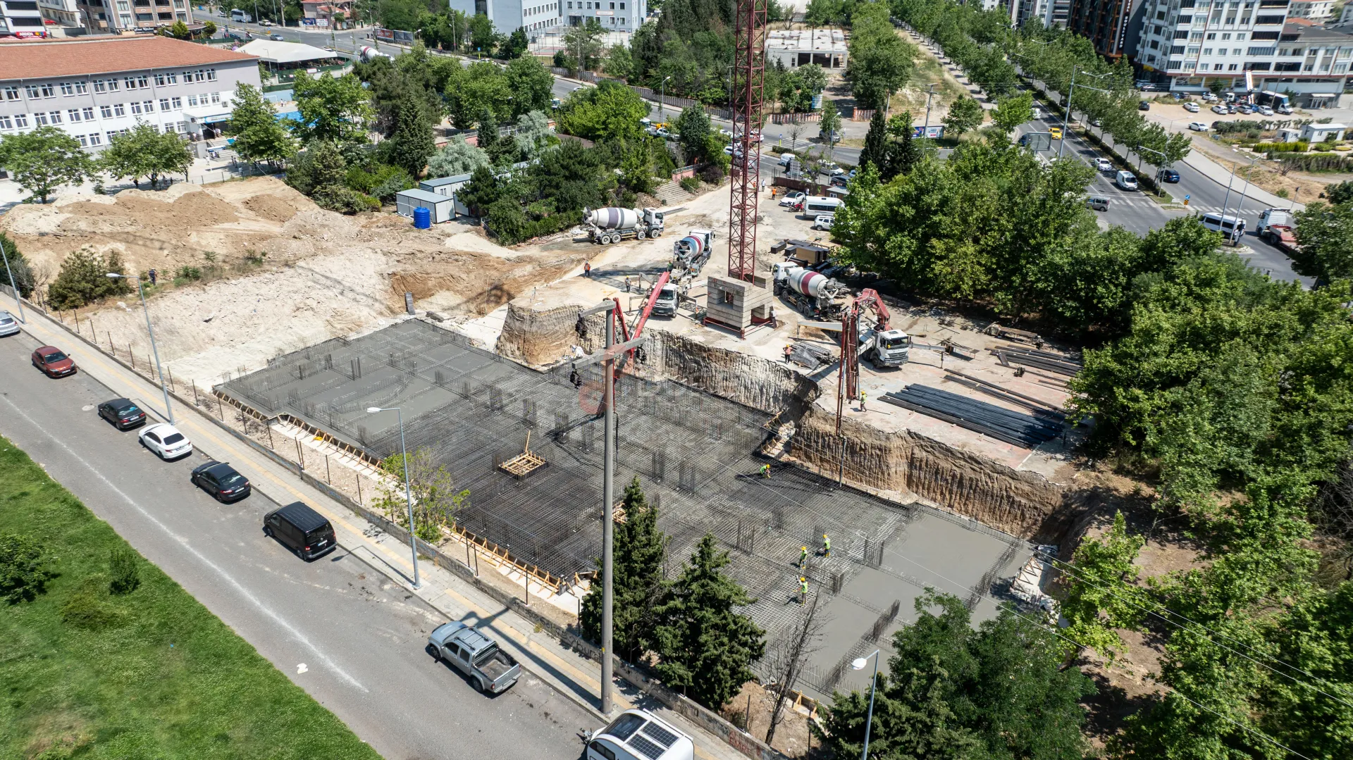 Çorlu Endüstriyel İnşaat ve Fabrika Şantiyesi Profesyonel Drone Görüntüleme ve İlerleme Takibi - 3