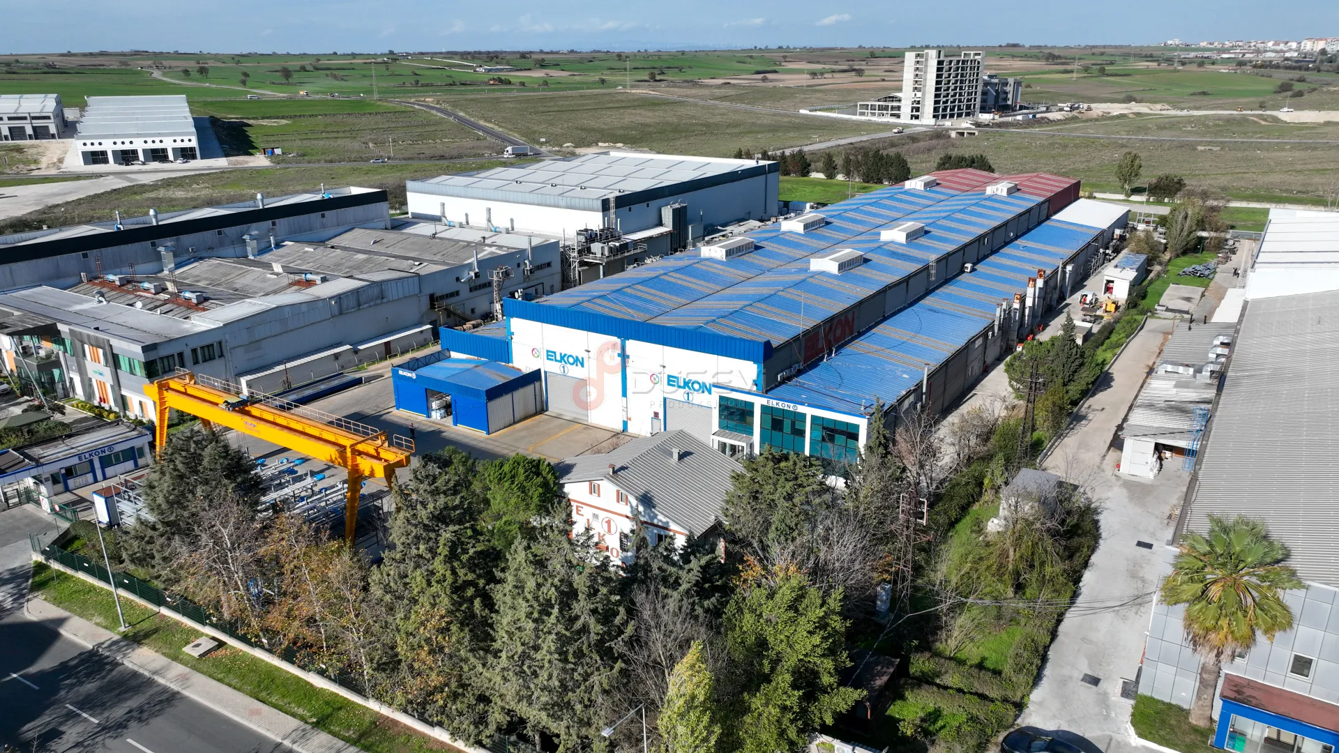 ELKON 1 Üretim Tesisi Çerkezköy: Profesyonel Endüstriyel Drone Çekimi ve Fabrika Tanıtımı - 4